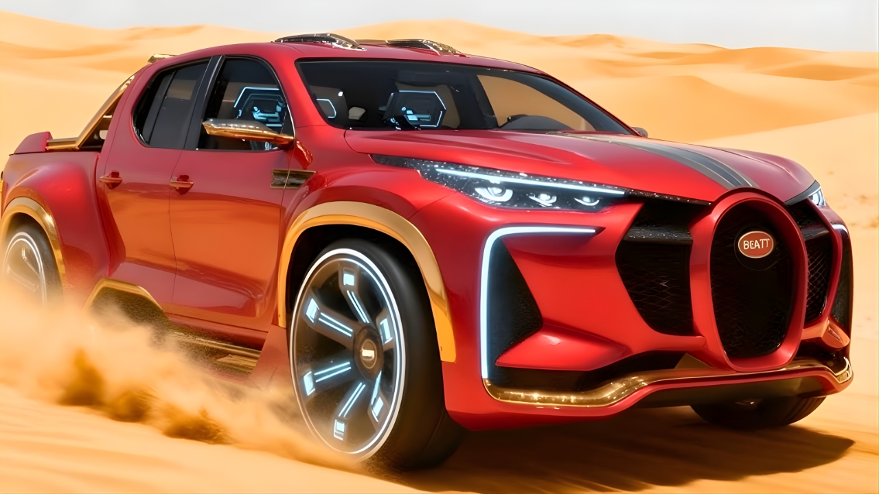 2026 Bugatti HyperTruck Unveiled – 1500 HP Luxury Pickup Hybrid Power, Ultra Luxury Cabin & Record Breaking Speed